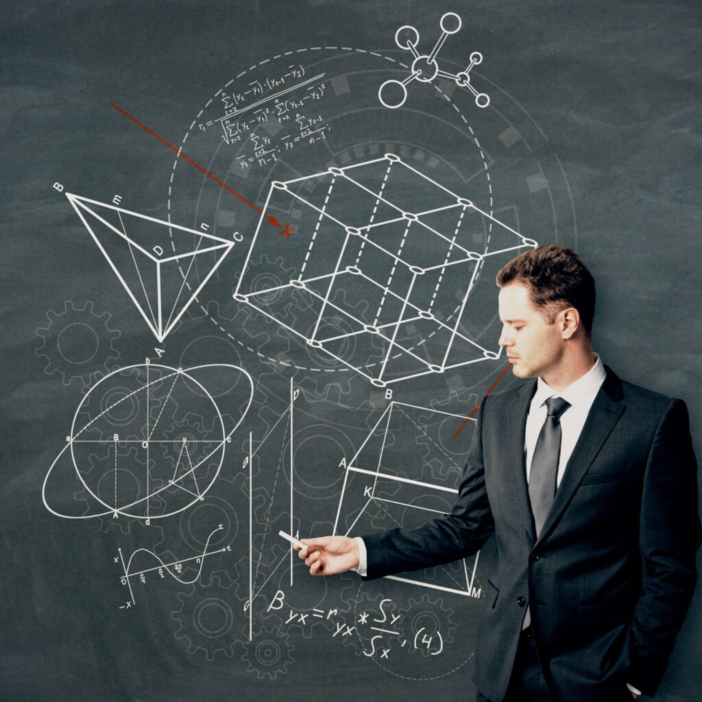 businessman drawing creative geometric figures ske 2025 10 15 05 27 27 utc